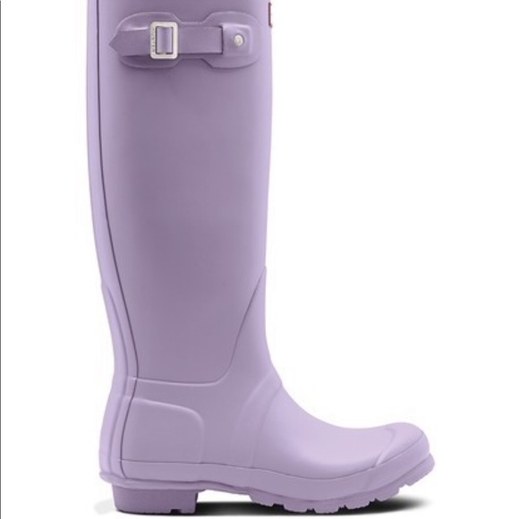 lilac hunter boots